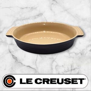 Le Creuset RARE Oval Baker Gratin‎ Dish 10 28 Casserole Stoneware CASSIS Retired